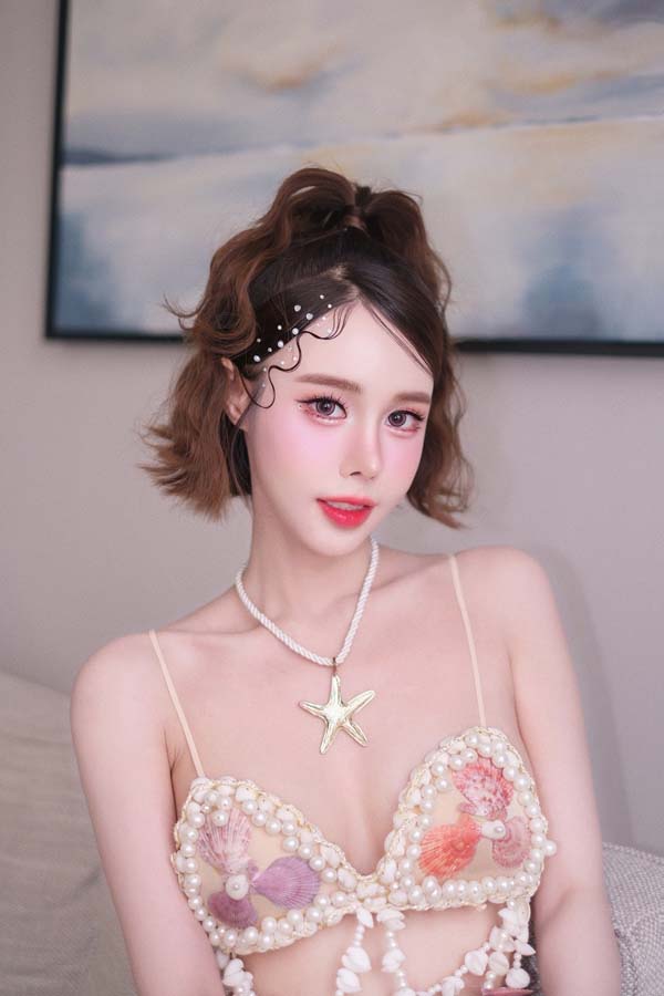 Ninew Mingko แจกวาร์ป นินิว เน็ตไอดอล ผมสั้น อกโต นางแบบ ชื่อดัง 8